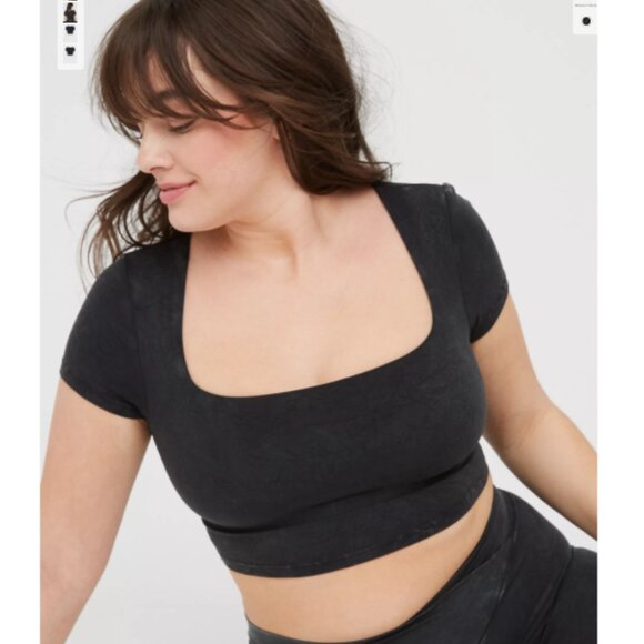 Offline by Aerie Real Me Square Neck Cropped Sz XL - Picture 2 of 3